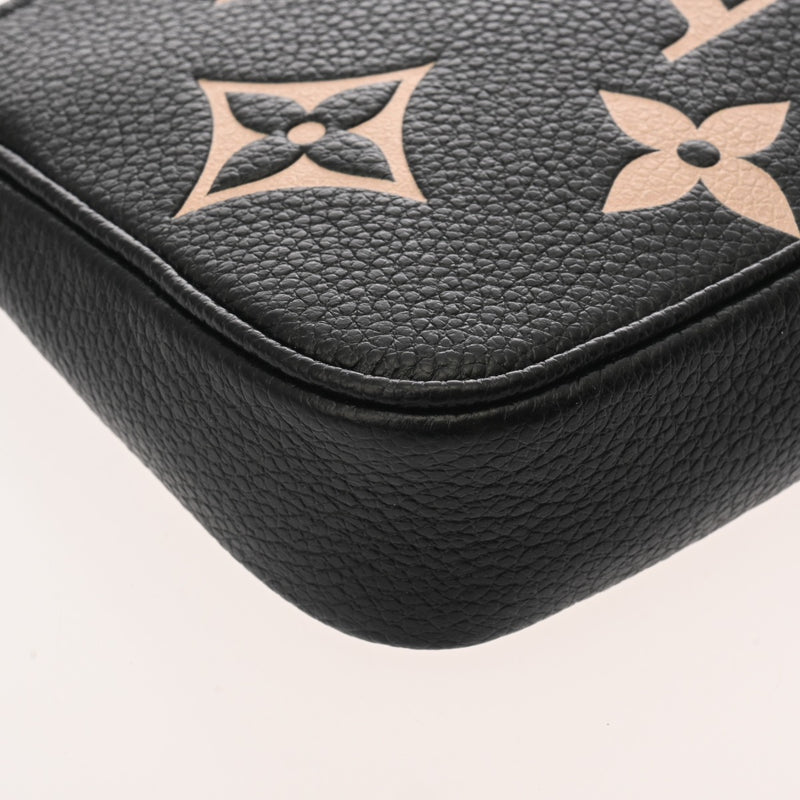 LOUIS VUITTON ルイヴィトン モノグラムアンプラント ミニポシェット アクセソワール ノワール M80732 レディース レザー アクセサリーポーチ Aランク 中古 銀蔵