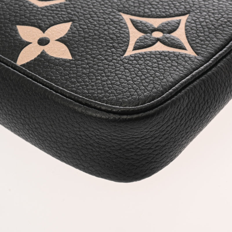 LOUIS VUITTON ルイヴィトン モノグラムアンプラント ミニポシェット アクセソワール ノワール M80732 レディース レザー アクセサリーポーチ Aランク 中古 銀蔵