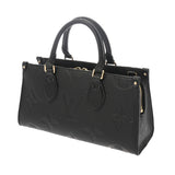 LOUIS VUITTON ルイヴィトン モノグラムアンプラント オンザゴー EW 2WAY ノワール M23640 レディース レザー ハンドバッグ Aランク 中古 銀蔵