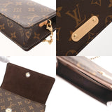 LOUIS VUITTON ルイヴィトン モノグラム ウォレットオンチェーンリリー 2WAYクラッチ ブラウン M82509 レディース モノグラムキャンバス ショルダーバッグ 未使用 銀蔵