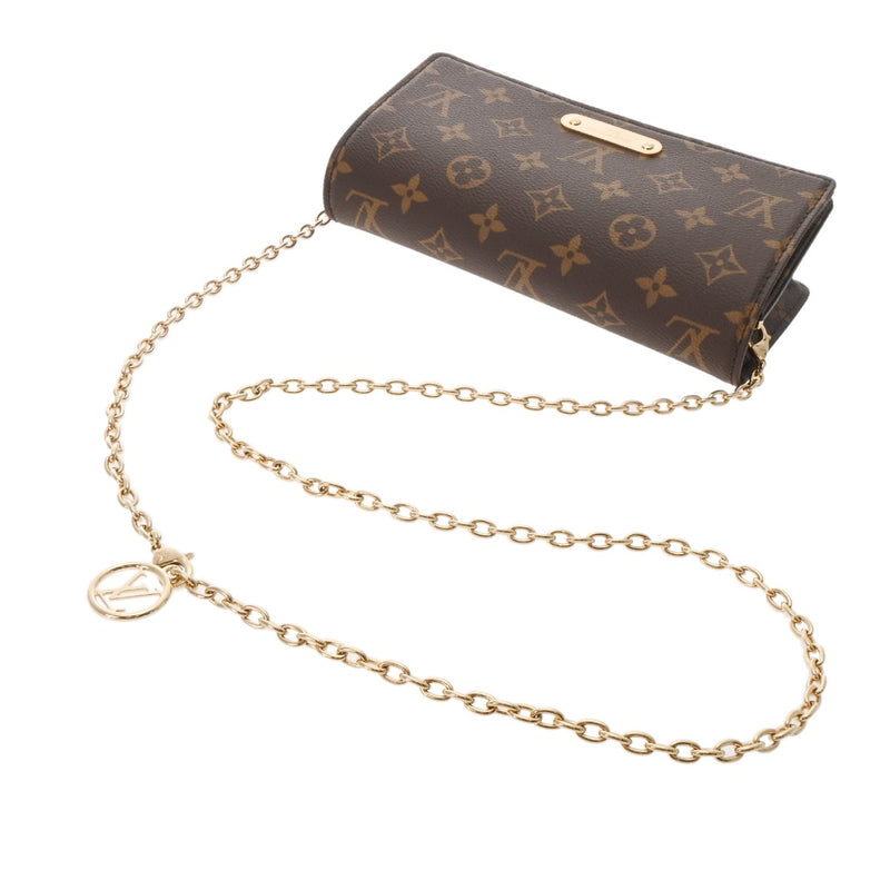 LOUIS VUITTON ルイヴィトン モノグラム ウォレットオンチェーンリリー 2WAYクラッチ ブラウン M82509 レディース モノグラムキャンバス ショルダーバッグ 未使用 銀蔵