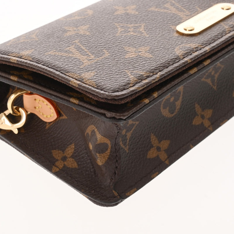 LOUIS VUITTON ルイヴィトン モノグラム ウォレットオンチェーンリリー 2WAYクラッチ ブラウン M82509 レディース モノグラムキャンバス ショルダーバッグ 未使用 銀蔵