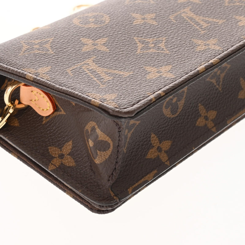 LOUIS VUITTON ルイヴィトン モノグラム ウォレットオンチェーンリリー 2WAYクラッチ ブラウン M82509 レディース モノグラムキャンバス ショルダーバッグ 未使用 銀蔵