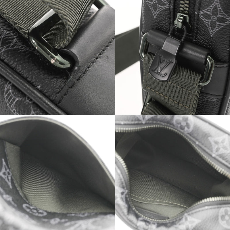 LOUIS VUITTON ルイヴィトン モノグラムエクリプス ダヌーブ PM ヴィヴィエンヌ 2018年限定 ブラック M43677 メンズ モノグラムキャンバス ショルダーバッグ 新同 中古 銀蔵