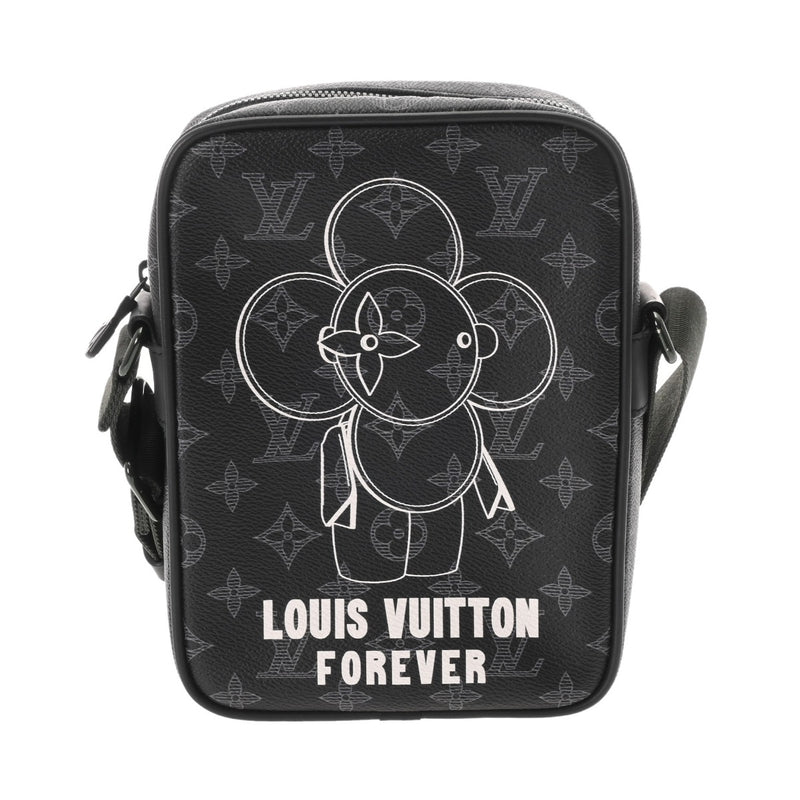 LOUIS VUITTON ルイヴィトン モノグラムエクリプス ダヌーブ PM ヴィヴィエンヌ 2018年限定 ブラック M43677 メンズ モノグラムキャンバス ショルダーバッグ 新同 中古 銀蔵