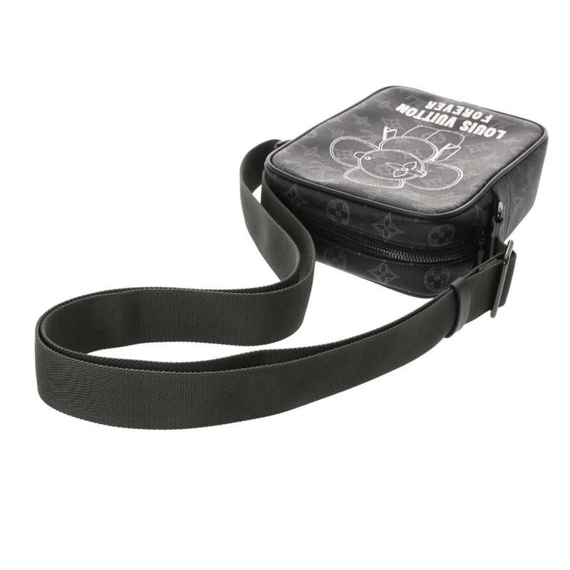 LOUIS VUITTON ルイヴィトン モノグラムエクリプス ダヌーブ PM ヴィヴィエンヌ 2018年限定 ブラック M43677 メンズ モノグラムキャンバス ショルダーバッグ 新同 中古 銀蔵