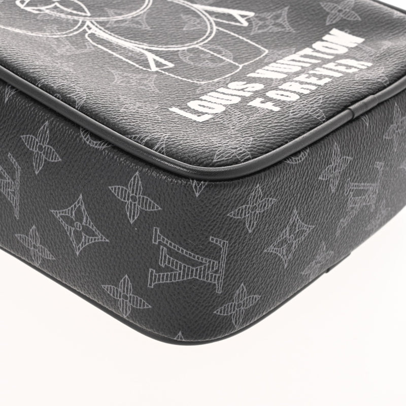 LOUIS VUITTON ルイヴィトン モノグラムエクリプス ダヌーブ PM ヴィヴィエンヌ 2018年限定 ブラック M43677 メンズ モノグラムキャンバス ショルダーバッグ 新同 中古 銀蔵