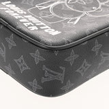 LOUIS VUITTON ルイヴィトン モノグラムエクリプス ダヌーブ PM ヴィヴィエンヌ 2018年限定 ブラック M43677 メンズ モノグラムキャンバス ショルダーバッグ 新同 中古 銀蔵