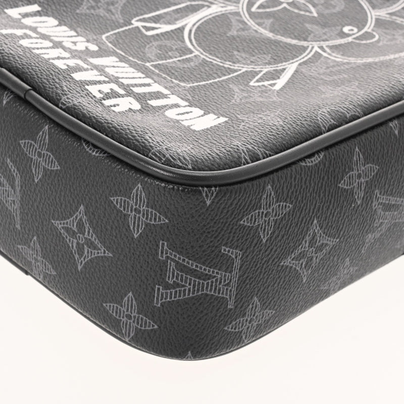 LOUIS VUITTON ルイヴィトン モノグラムエクリプス ダヌーブ PM ヴィヴィエンヌ 2018年限定 ブラック M43677 メンズ モノグラムキャンバス ショルダーバッグ 新同 中古 銀蔵