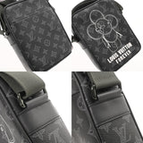 LOUIS VUITTON ルイヴィトン モノグラムエクリプス ダヌーブ PM ヴィヴィエンヌ 2018年限定 ブラック M43677 メンズ モノグラムキャンバス ショルダーバッグ 新同 中古 銀蔵