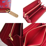 LOUIS VUITTON ルイヴィトン モノグラムヴェルニ スイートモノグラム ジッピーウォレット ローズアンディアン M90123 レディース 長財布 ABランク 中古 銀蔵