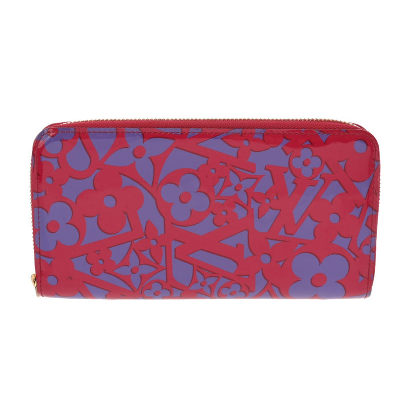 LOUIS VUITTON ルイヴィトン モノグラムヴェルニ スイートモノグラム ジッピーウォレット ローズアンディアン M90123 レディース 長財布 ABランク 中古 銀蔵