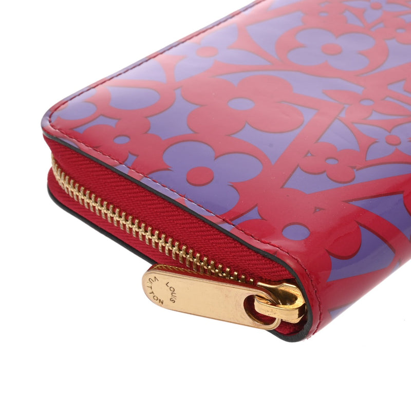 LOUIS VUITTON ルイヴィトン モノグラムヴェルニ スイートモノグラム ジッピーウォレット ローズアンディアン M90123 レディース 長財布 ABランク 中古 銀蔵