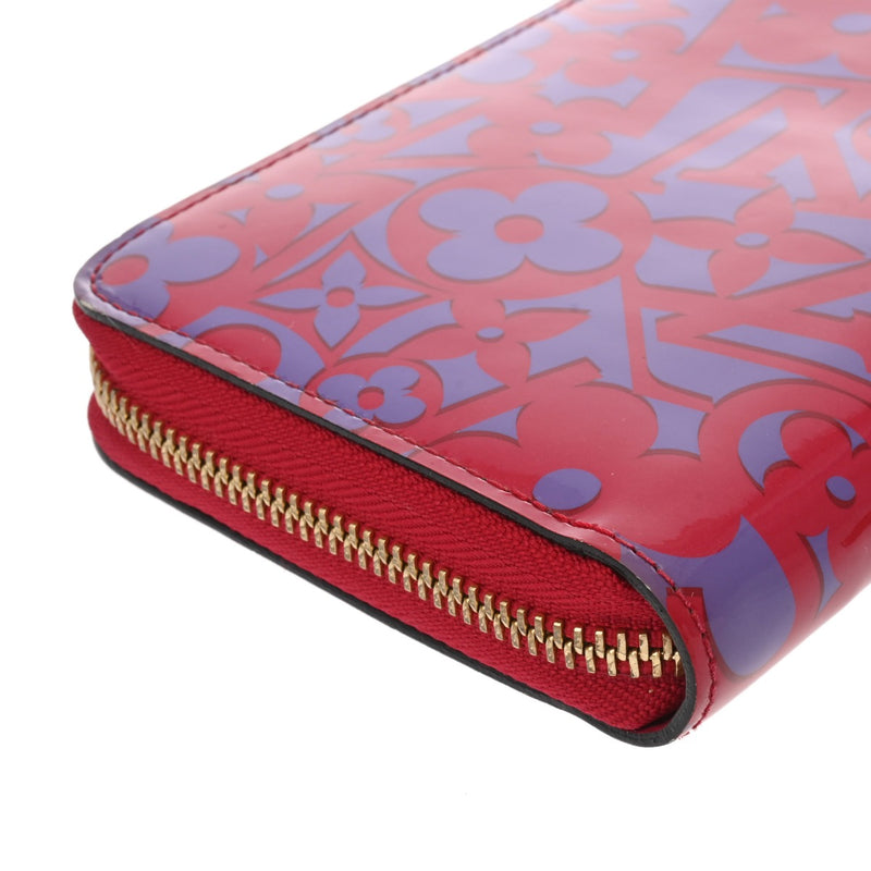LOUIS VUITTON ルイヴィトン モノグラムヴェルニ スイートモノグラム ジッピーウォレット ローズアンディアン M90123 レディース 長財布 ABランク 中古 銀蔵