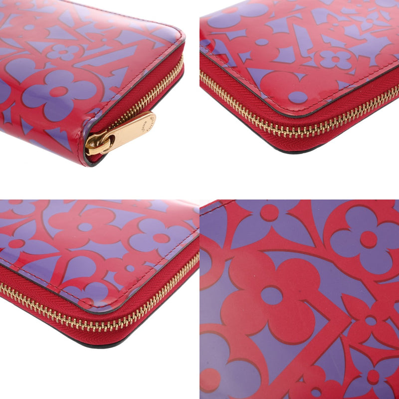 LOUIS VUITTON ルイヴィトン モノグラムヴェルニ スイートモノグラム ジッピーウォレット ローズアンディアン M90123 レディース 長財布 ABランク 中古 銀蔵