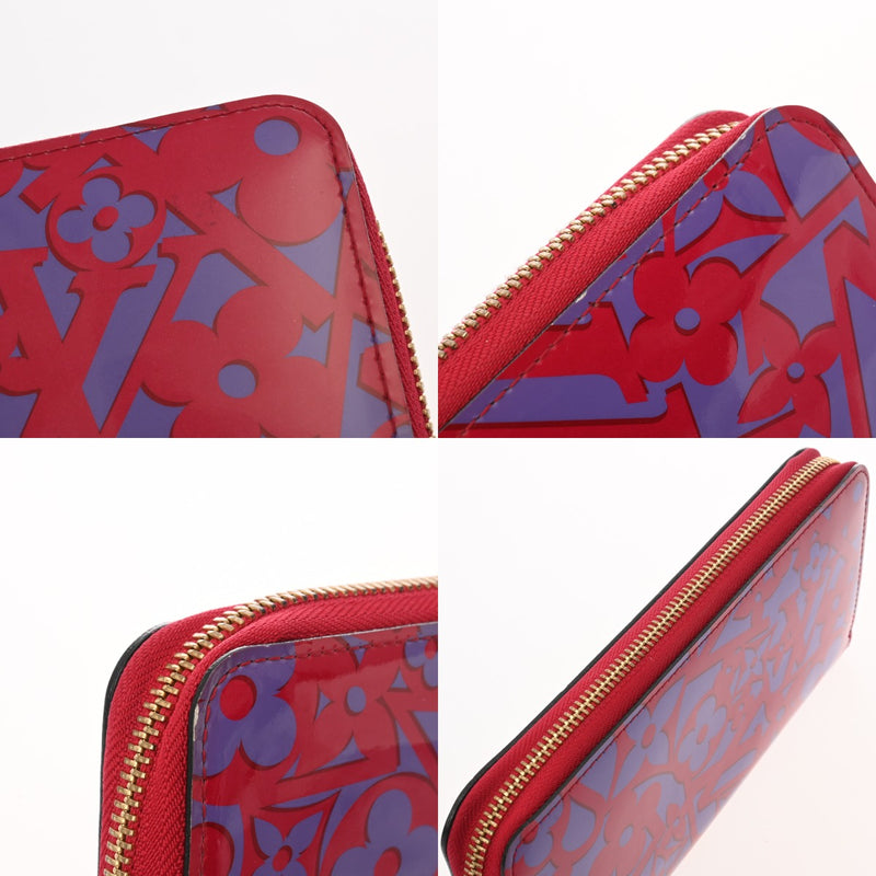 LOUIS VUITTON ルイヴィトン モノグラムヴェルニ スイートモノグラム ジッピーウォレット ローズアンディアン M90123 レディース 長財布 ABランク 中古 銀蔵