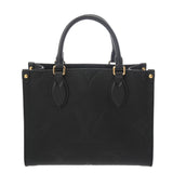 LOUIS VUITTON ルイヴィトン モノグラムアンプラント オンザゴー PM 2WAY ノワール M45653 レディース レザー ハンドバッグ Aランク 中古 銀蔵