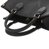 LOUIS VUITTON ルイヴィトン モノグラムアンプラント オンザゴー PM 2WAY ノワール M45653 レディース レザー ハンドバッグ Aランク 中古 銀蔵