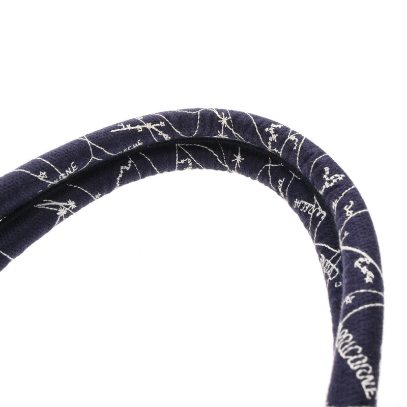 CHRISTIAN DIOR クリスチャンディオール ブックトート ミディアム ブルーコンステレーション ネイビー レディース キャンバス ハンドバッグ Aランク 中古 銀蔵