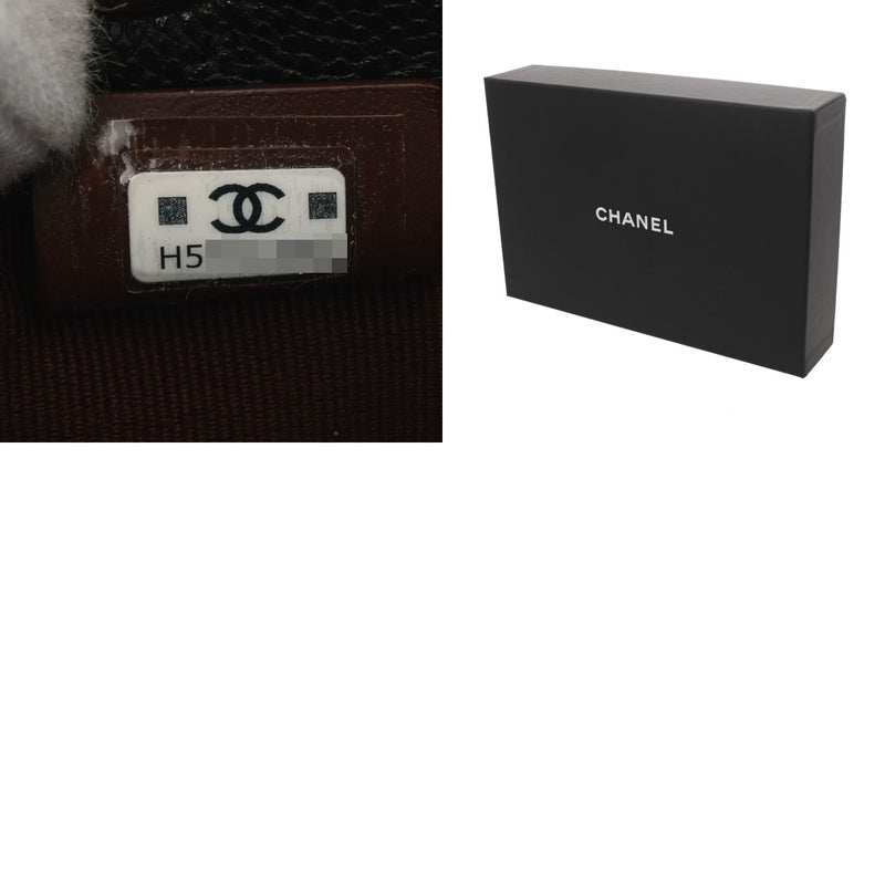 CHANEL シャネル マトラッセ クラシックチェーンクラッチ ミニ ブラック AP4423 レディース キャビアスキン ショルダーバッグ 新同 中古 銀蔵