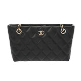 CHANEL シャネル マトラッセ クラシックチェーンクラッチ ミニ ブラック AP4423 レディース キャビアスキン ショルダーバッグ 新同 中古 銀蔵