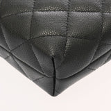 CHANEL シャネル マトラッセ クラシックチェーンクラッチ ミニ ブラック AP4423 レディース キャビアスキン ショルダーバッグ 新同 中古 銀蔵