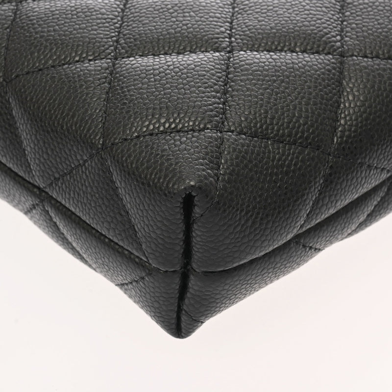 CHANEL シャネル マトラッセ クラシックチェーンクラッチ ミニ ブラック AP4423 レディース キャビアスキン ショルダーバッグ 新同 中古 銀蔵