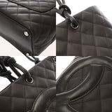 CHANEL シャネル カンボンライン ミディアムトート ブラウン/ブラウンエナメル A25167 レディース ラムスキン トートバッグ Aランク 中古 銀蔵