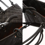 CHANEL シャネル カンボンライン ミディアムトート ブラウン/ブラウンエナメル A25167 レディース ラムスキン トートバッグ Aランク 中古 銀蔵