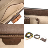 GUCCI グッチ バンブー 1947 ミディアムバッグ ベージュ/マルチカラー 679632 レディース GGスプリームキャンバス レザー ハンドバッグ Aランク 中古 銀蔵