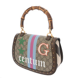 GUCCI グッチ バンブー 1947 ミディアムバッグ ベージュ/マルチカラー 679632 レディース GGスプリームキャンバス レザー ハンドバッグ Aランク 中古 銀蔵