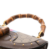 GUCCI グッチ バンブー 1947 ミディアムバッグ ベージュ/マルチカラー 679632 レディース GGスプリームキャンバス レザー ハンドバッグ Aランク 中古 銀蔵