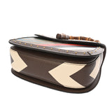 GUCCI グッチ バンブー 1947 ミディアムバッグ ベージュ/マルチカラー 679632 レディース GGスプリームキャンバス レザー ハンドバッグ Aランク 中古 銀蔵