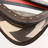 GUCCI グッチ バンブー 1947 ミディアムバッグ ベージュ/マルチカラー 679632 レディース GGスプリームキャンバス レザー ハンドバッグ Aランク 中古 銀蔵