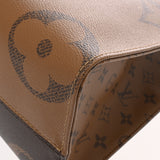 LOUIS VUITTON ルイヴィトン モノグラムリバース オンザゴー MM 2WAYトート ブラウン M45321 レディース モノグラムキャンバス ハンドバッグ Aランク 中古 銀蔵