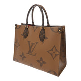 LOUIS VUITTON ルイヴィトン モノグラムリバース オンザゴー MM 2WAYトート ブラウン M45321 レディース モノグラムキャンバス ハンドバッグ Aランク 中古 銀蔵