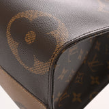 LOUIS VUITTON ルイヴィトン モノグラムリバース オンザゴー MM 2WAYトート ブラウン M45321 レディース モノグラムキャンバス ハンドバッグ Aランク 中古 銀蔵