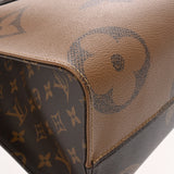 LOUIS VUITTON ルイヴィトン モノグラムリバース オンザゴー MM 2WAYトート ブラウン M45321 レディース モノグラムキャンバス ハンドバッグ Aランク 中古 銀蔵