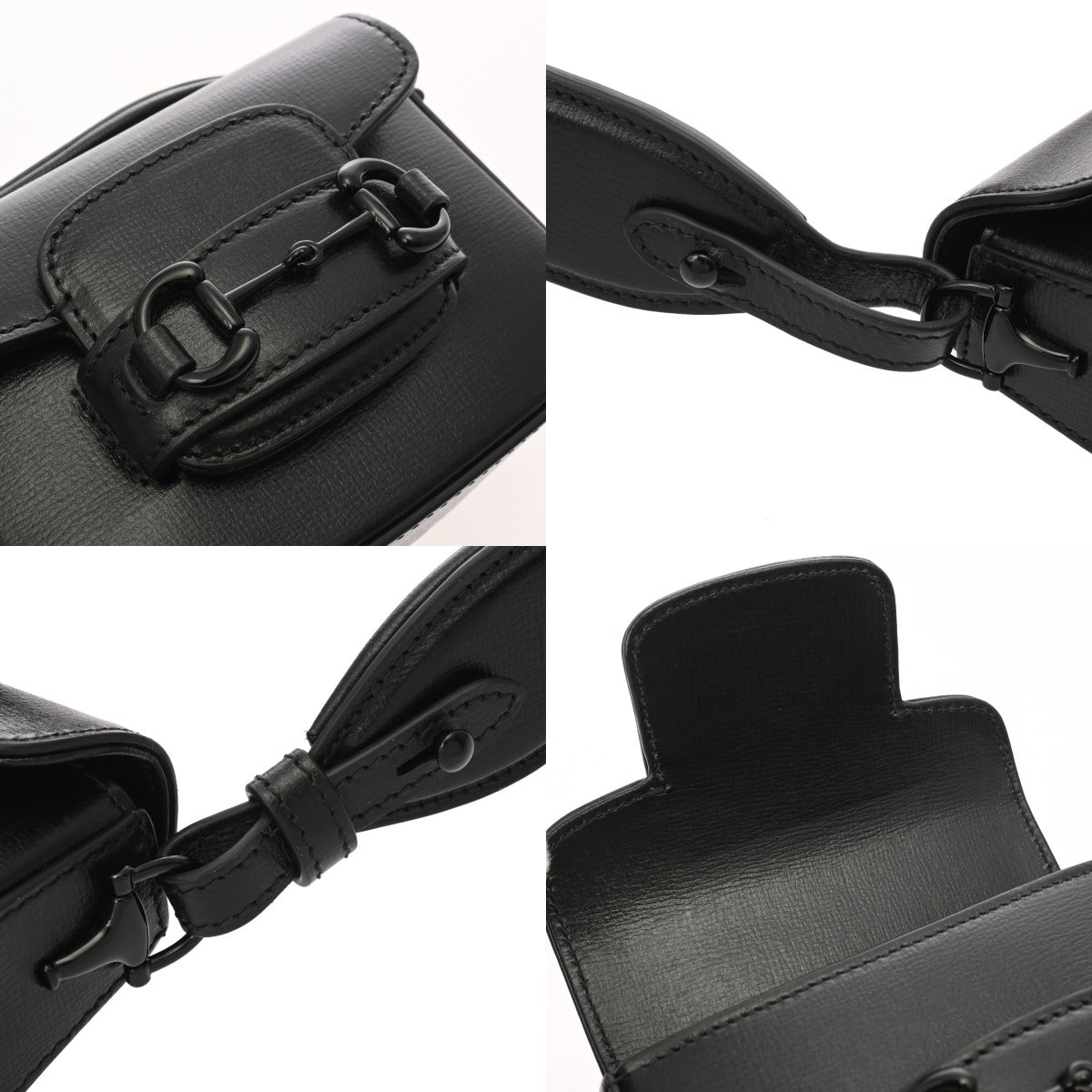 グッチ ミニ ホースビット 1955 2WAYバッグ ブラック レディース