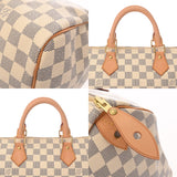LOUIS VUITTON ルイヴィトン ダミエアズール スピーディ 30 ホワイト N41533 ユニセックス ダミエアズールキャンバス ハンドバッグ Aランク 中古 銀蔵