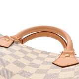 LOUIS VUITTON ルイヴィトン ダミエアズール スピーディ 30 ホワイト N41533 ユニセックス ダミエアズールキャンバス ハンドバッグ Aランク 中古 銀蔵