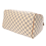 LOUIS VUITTON ルイヴィトン ダミエアズール スピーディ 30 ホワイト N41533 ユニセックス ダミエアズールキャンバス ハンドバッグ Aランク 中古 銀蔵