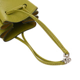 HERMES エルメス ヴェスパ ポーチ アニスグリーン □F刻印(2002年頃) レディース シェーブル アクセサリーポーチ Aランク 中古 銀蔵