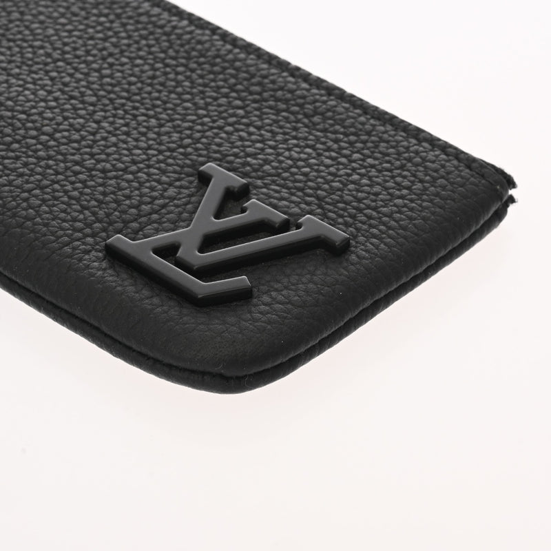 LOUIS VUITTON ルイヴィトン アエログラム ポシェットクレ ノワール M81031 メンズ レザー コインケース Aランク 中古 銀蔵