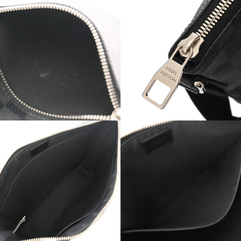 LOUIS VUITTON ルイヴィトン ダミエグラフィット ミック PM 黒/グレー N41211 メンズ ダミエキャンバス ショルダーバッグ Aランク 中古 銀蔵