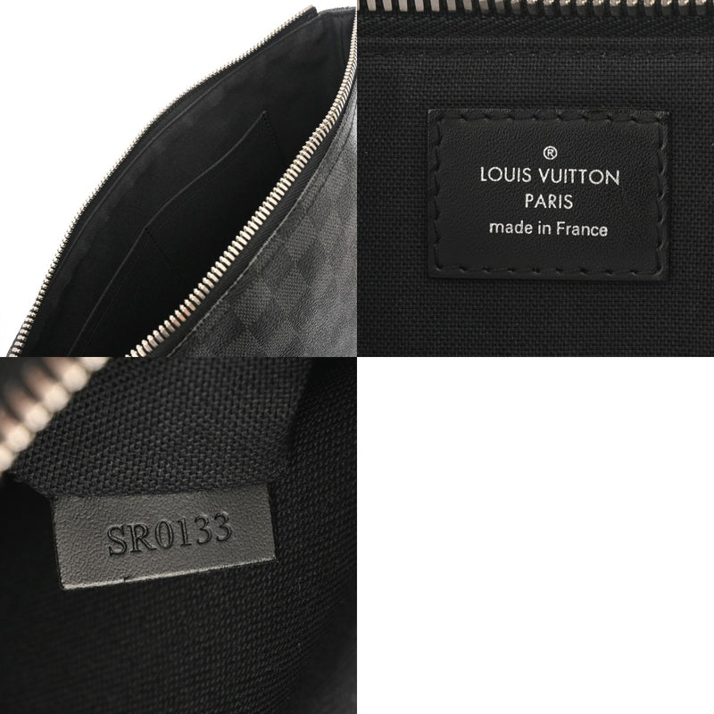 LOUIS VUITTON ルイヴィトン ダミエグラフィット ミック PM 黒/グレー N41211 メンズ ダミエキャンバス ショルダーバッグ Aランク 中古 銀蔵
