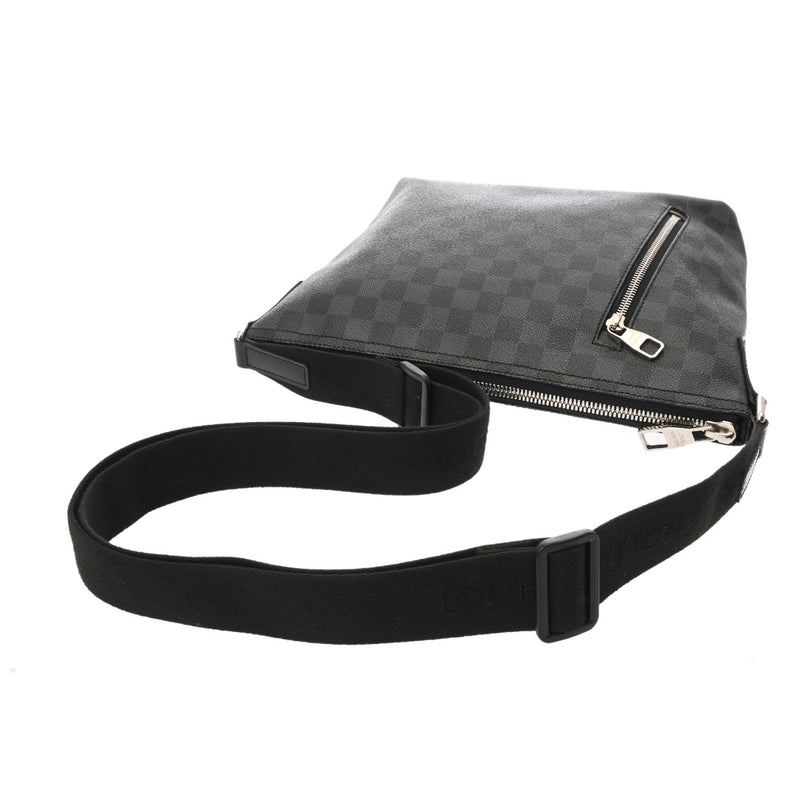 LOUIS VUITTON ルイヴィトン ダミエグラフィット ミック PM 黒/グレー N41211 メンズ ダミエキャンバス ショルダーバッグ Aランク 中古 銀蔵