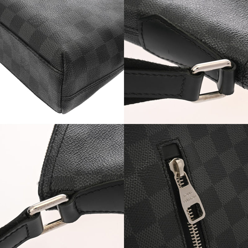 LOUIS VUITTON ルイヴィトン ダミエグラフィット ミック PM 黒/グレー N41211 メンズ ダミエキャンバス ショルダーバッグ Aランク 中古 銀蔵
