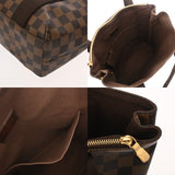 LOUIS VUITTON ルイヴィトン ダミエ カバボブール ブラウン N52006 ユニセックス ダミエキャンバス トートバッグ Aランク 中古 銀蔵