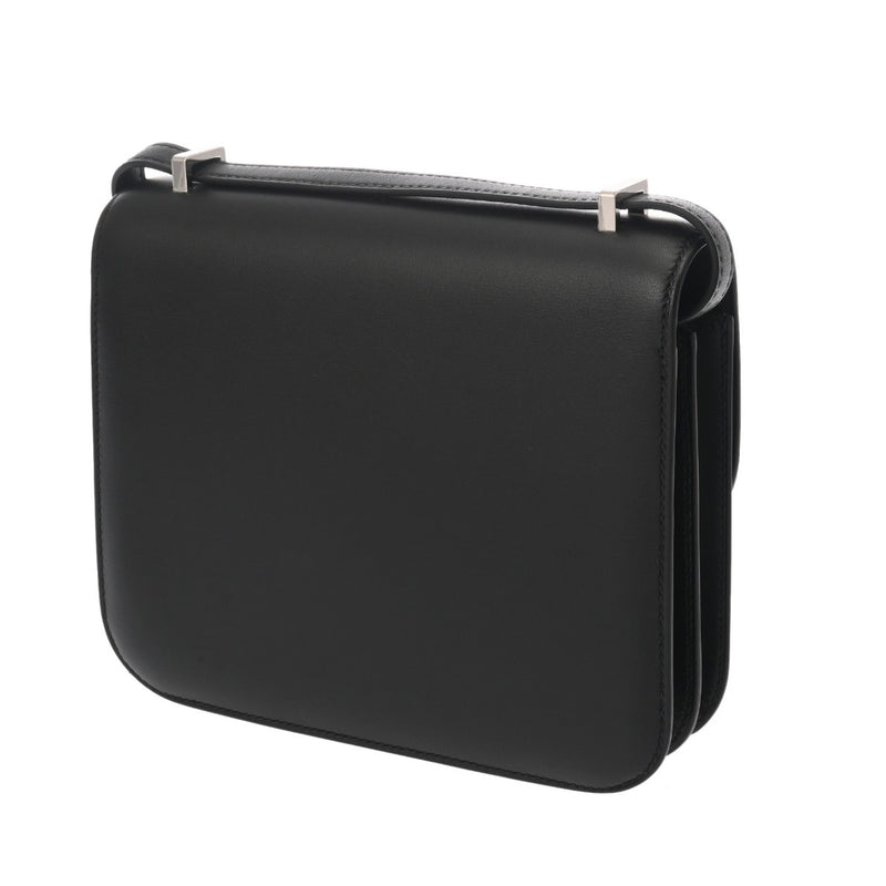 HERMES エルメス コンスタンス3 ミニ 18 ブラック Y刻印(2020年頃) レディース ボックスカーフ ショルダーバッグ ABランク 中古 銀蔵